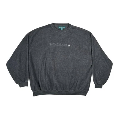 Big Dogs Sweatshirt Mens 5X Gray Fleece Crewneck Pullover Big Dogs Logo - Image 1 of 4
