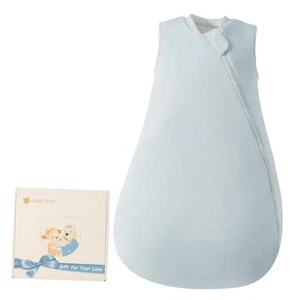 Baby Sleep Sack, 1.0 Tog Supersoft Thermostatic Cotton Toddler Sleeping Sack - Picture 1 of 7