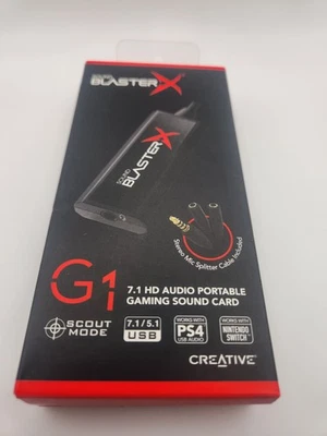 Creative Sound BlasterX G1 7.1 Portable HD Gaming USB DAC and Sound Card - Image 1 of 4