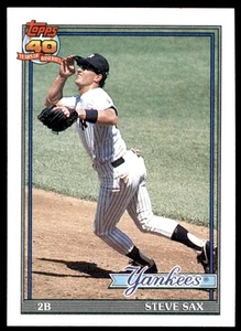 1991 Topps Baseball #290 Steve Sax - Picture 1 of 2
