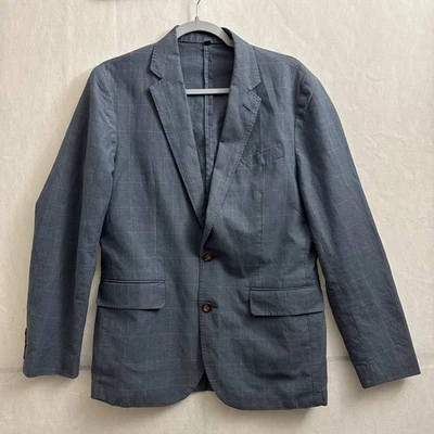 Chaqueta Blazer J.Crew Para Hombre Talla 36S Azul Ludlow Slim Baird Mcnutt Lino Foto 1 de 4