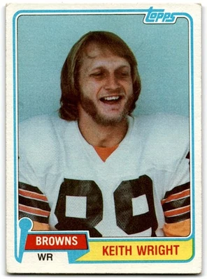 1981 Topps Keith Wright Rookie Cleveland Browns #478 - Image 1 of 2