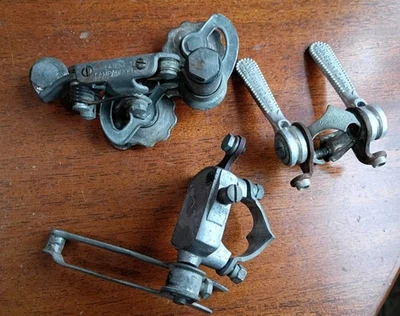 Lote de desviadores y palancas de cambio Campagnolo Valentino extra vintage Foto 1 de 4