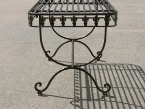 FRENCH DESIGN garden coffee antique brown outdoor wrought iron quality - Picture 1 of 7