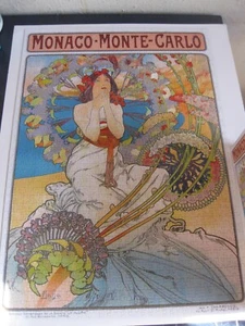 Enjoy Monaco Monte Carlo Alphonse Mucha 1000 Piece Jigsaw Puzzle - Picture 1 of 5