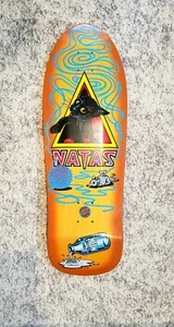 Santa Cruz SMA Natas Kitten Re-issue skateboard deck - Orange Sunburst 9.89" - Bild 1 von 2