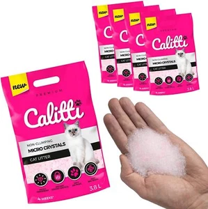 4 x 3,8L = 15,2L Calitti Micro Silikatstreu Katzenstreu Cat Staubfrei Klumpfrei - Bild 1 von 5