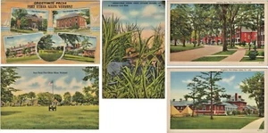40s-50s Vintage Teich/Tichnor Linen Lot of 5 Fort Ethan Allen Vermont Postcards - Picture 1 of 11