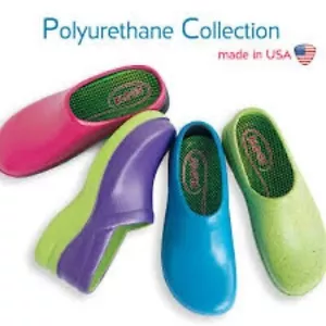Klogs Boca clogs green purple size 10 slip resistant made in the USA work shoes - Picture 1 of 9