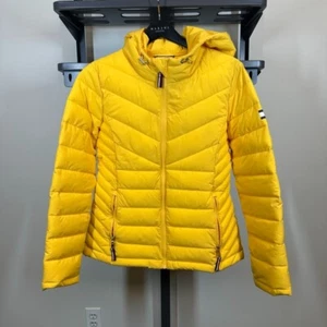 Tommy Hilfiger THFlex Women's Packable Quilted Down Jacket with Hood Yellow (S) - Picture 1 of 8