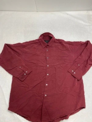 J. Ferrari Mens Shirt Solid Button-Up Long Sleeve Collared Size XL. Has Stains - Image 1 of 4