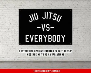 Banner de gimnasio Jiu Jitsu - arte de pared motivacional BJJ - Imagen 1 de 7