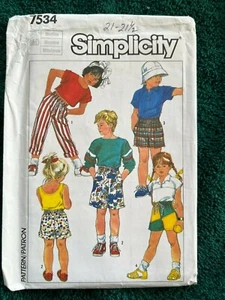 7534 Patrón de simplicidad ~ Talla 21-21 1/2 ~ ~ ~ ~ Anuncio MP13 - Imagen 1 de 2