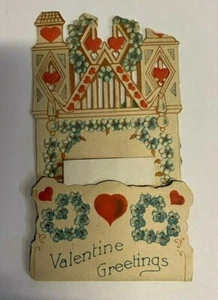 Vintage 1910s / 20s Die Cut Valentine Day Card Antique - Picture 1 of 2