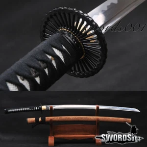 Palisander Kohlenstoffstahl Katana scharfes japanisches Samurai funktionelles Schwert - Bild 1 von 11