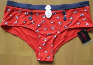 LA SENZA BIKINI BOTTOMS Boy Short RED & BLUE Sizes UK 10 & 12 RRP £14 BNWT - Picture 1 of 4