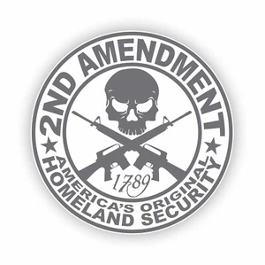 2nd Amendment Gun DECAL / STICKER VEHICLE, CAR, TRUCK, WINDOW - Bild 1 von 6