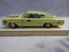 1/25 SCALE ORIGINAL 1966 VINTAGE MPC DODGE HEMI CHARGER LIGHT GREEN SLOT CAR #2