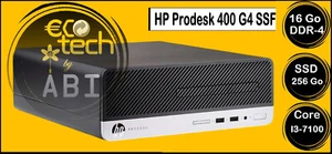 PC HP ProDesk 400 G4 SFF INTEL Core I3-7100 3.90 GHz 16 Go SSD 250Go Win 11 - Photo 1/1