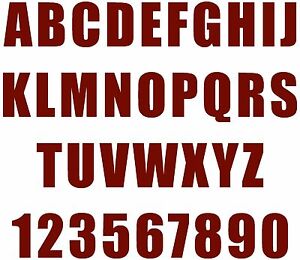 1.5 inch WATERPROOF ADHESIVE VINYL LETTER AND NUMBER PACK Over 380 characters