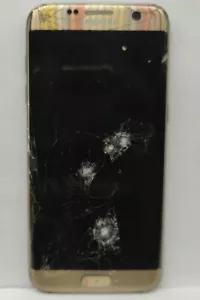 Samsung Galaxy S7 Edge 4G 32GB 5.5 SOLD AS IS/Crack Screen/Crack Back/Faulty LCD - Picture 1 of 4