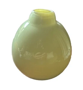West Elm Tear Drop Cased Pale Green Glass Flower Squat Vase 5” Tall - Picture 1 of 6