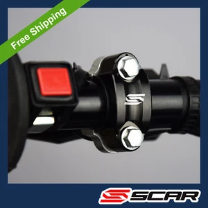 ROTATING BAR CLAMP BLACK BRAKE CLUTCH KTM HUSQVARNA HONDA YAMAHA KAWASAKI SCAR - Picture 1 of 2