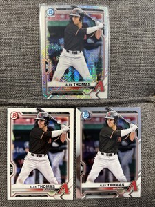 💥2021 BOWMAN ALEK THOMAS CHROME MOJO DIAMONDBACKS PACK FRESH Lot Of 3