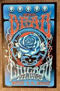 THE DEAD CHICGO 2009 BIFFLE KONZERT POSTER DANKBAR ORIGINAL SIEBDRUCK - Bild 1 von 2