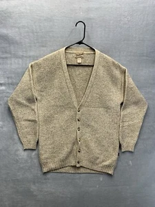 Woolrich Oat Mix Wool Blend Button Front Cardigan Knit Sweater Men's Size M - Picture 1 of 8