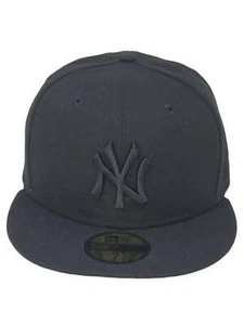 Cappello New York Yankees New Era 59FIFTY Blackout Fitted Collezione Autentica - Foto 1 di 25