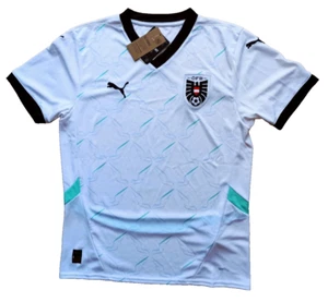 NEU Puma Österreich ÖFB 2024 Away Auswärts Trikot weiß Sz. S - Picture 1 of 3