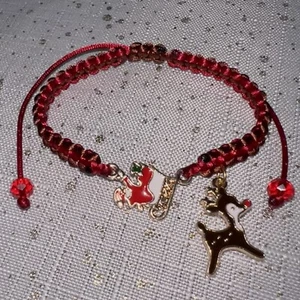 Christmas Santa Sleigh Rudolph Reindeer Bracelet Handmade Jewelry Custom - Picture 1 of 1