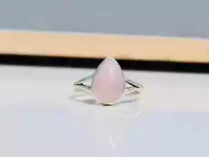 Nice Rose Quartz Gemstone 925 Sterling Silver Handmade Ring All Size S-40 - Picture 1 of 6