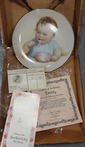 Vintage Bessie Pease "Tommy" Bundles of Joy Collector's Plate With Certificate  - Picture 1 of 5
