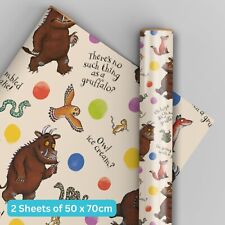 Gruffalo Gift Wrapping Paper-2 Sheets 2 Tags Gr029