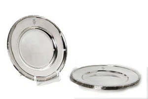 Aus Adelsnachlass 4 Silber Teller der Grafen von BISMARCK 830er um 1900 D 25 cm  - Picture 1 of 5