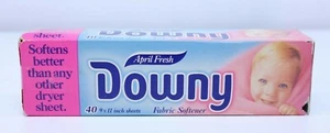 Suavizante de telas fresco Downy April de colección nuevo en stock utilería de película 1988 secadora P&G EE. UU. DIFÍCIL DE ENCONTRAR - Imagen 1 de 12