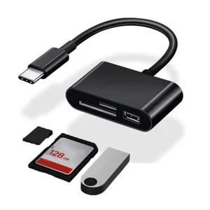 Adaptateur SD/TF OTG lecteur de carte micro USB type-C pour MacBook Samsung Huawei - Photo 1 sur 16