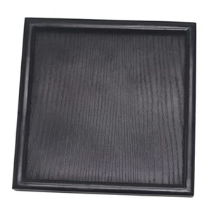 Solid Wood Serving Tray, Square Non-Slip Tea Coffee Snack Plate, Serving Tray - Picture 1 of 7