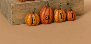 Harvest Pumpkins "Fall" 7.8" GE 2420470 Miniature Garden Décor - Picture 1 of 1