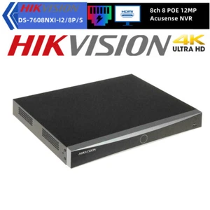 Hik 8CH PoE 4K AI NVR DS-7608NXI-I2/8P/S AcuSense 32MP face Detection POS - Picture 1 of 24