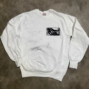 Vintage 1991 Daryl Hall And John Oates Signed Tour Crewneck Hall And Oates 90’s - Picture 1 of 5