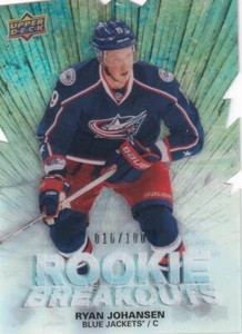 11-12 UPPER DECK ROOKIE BREAKOUTS - RYAN JOHANSEN /100 #RB-RJ BLUE JACKETS - Picture 1 of 1