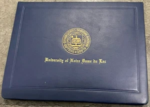 Offizieller Diplom-Brief der Universität Notre Dame du Lac mit goldener Kuppel Maria - Bild 1 von 3