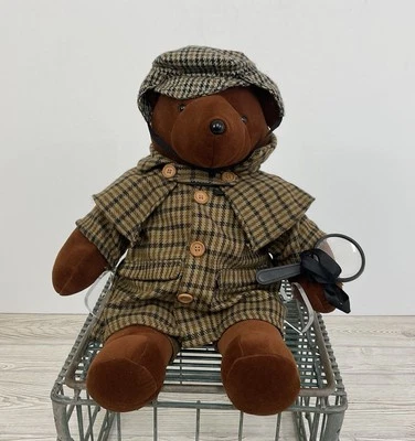 Peluche/s de oso de colección 1979 North American Bear Co. VIB “Bearlock Holmes” 21” Foto 1 de 4