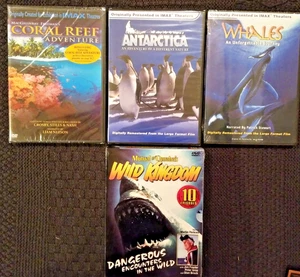 6 Nature DVDs Brand New/Sealed Whales, Coral Reef, Antarctica and Wild Kingdom - Picture 1 of 3