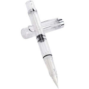 Wing Sung 3009 Clear Transparent Interesting Brush Pen Piston Brush Nib C - Foto 1 di 11