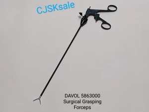 DAVOL 5863000 Surgical Laparoscopic Grasping Forceps (USED). - Picture 1 of 12