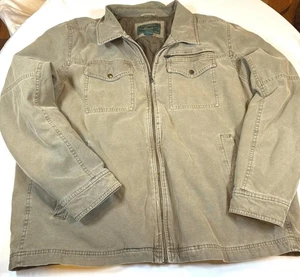 G.H. Bass & Co. Mens XXL Zip  Aviator  Barn Jacket Brown Tan - Picture 1 of 11